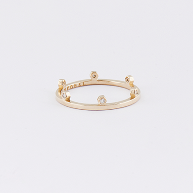 Crown Stacking Ring YG