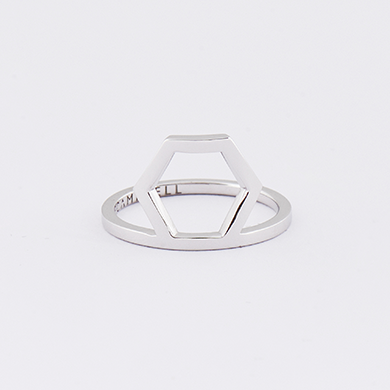 Hexagon Frame Ring WG